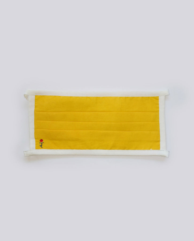 TURMERIC DYED 3 PLEATED FACE MASK