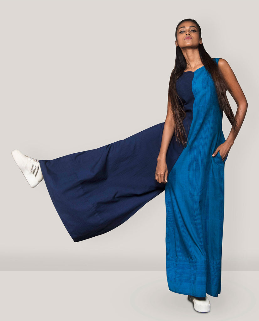 HALF & HALF JUMPSUIT
