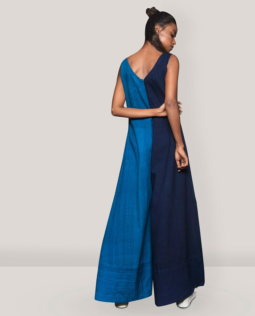 HALF & HALF JUMPSUIT