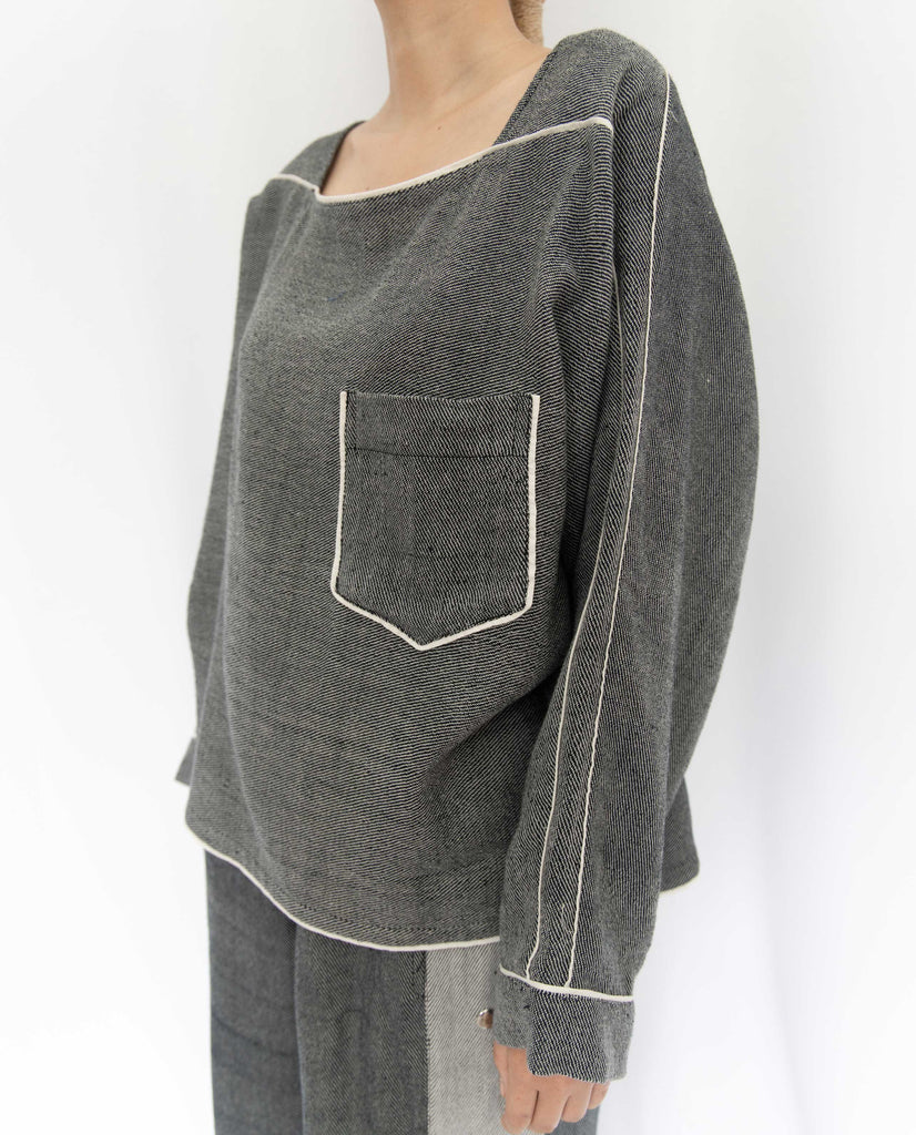 Fiddle Faddle Grey Top