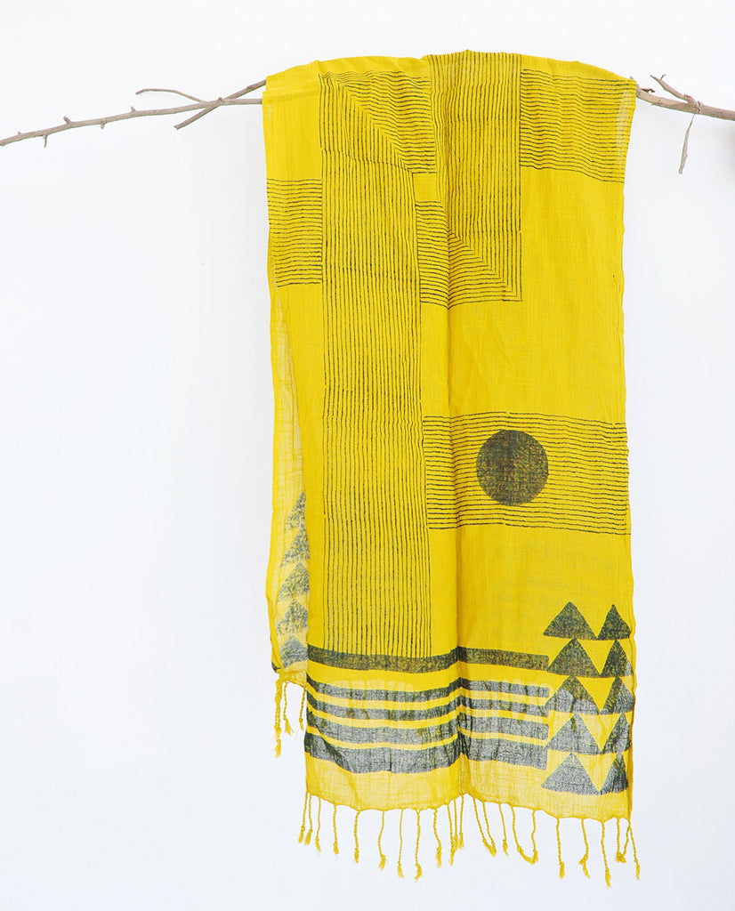STRIPE CROSS SCARF