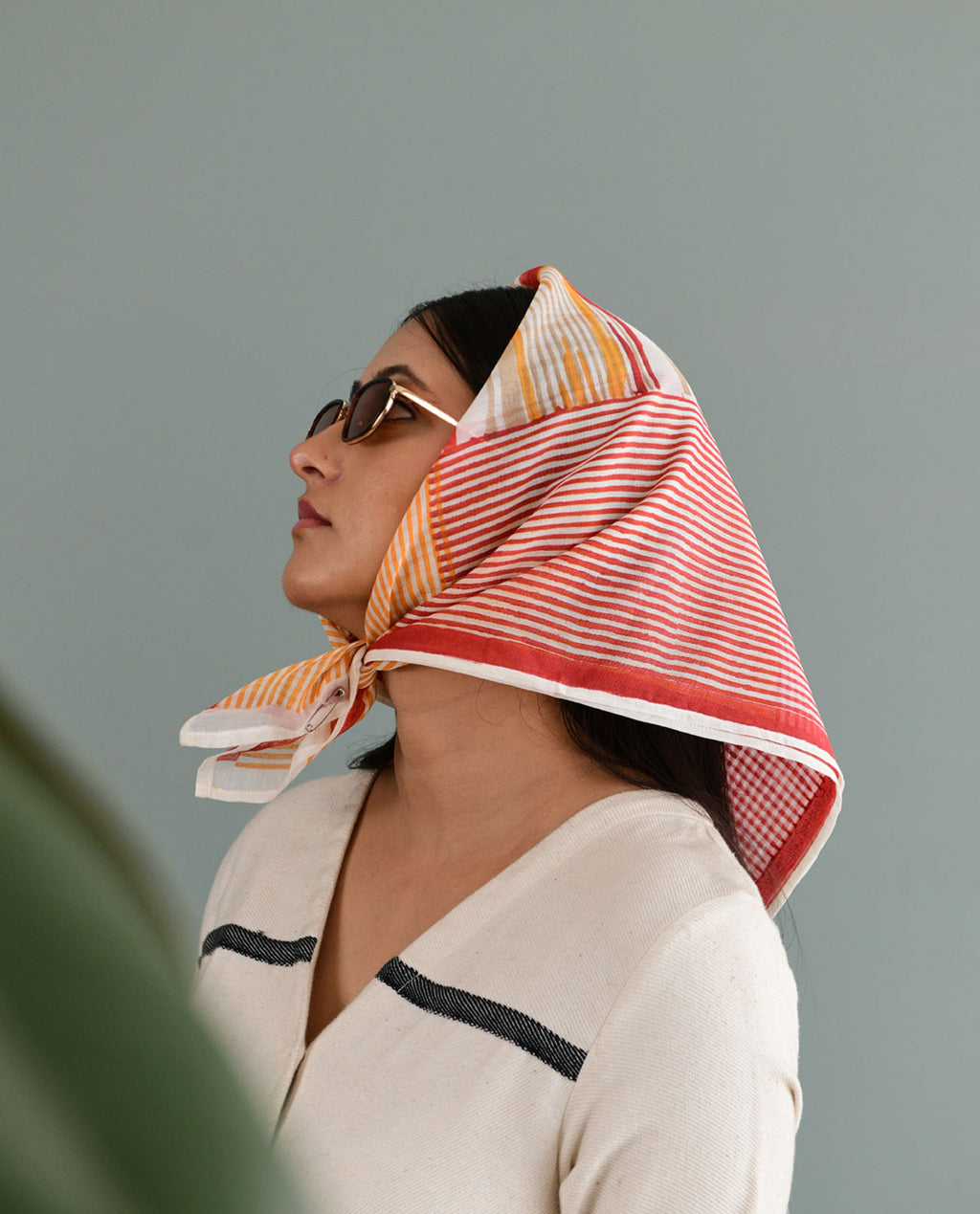 Square Fire Head Scarf