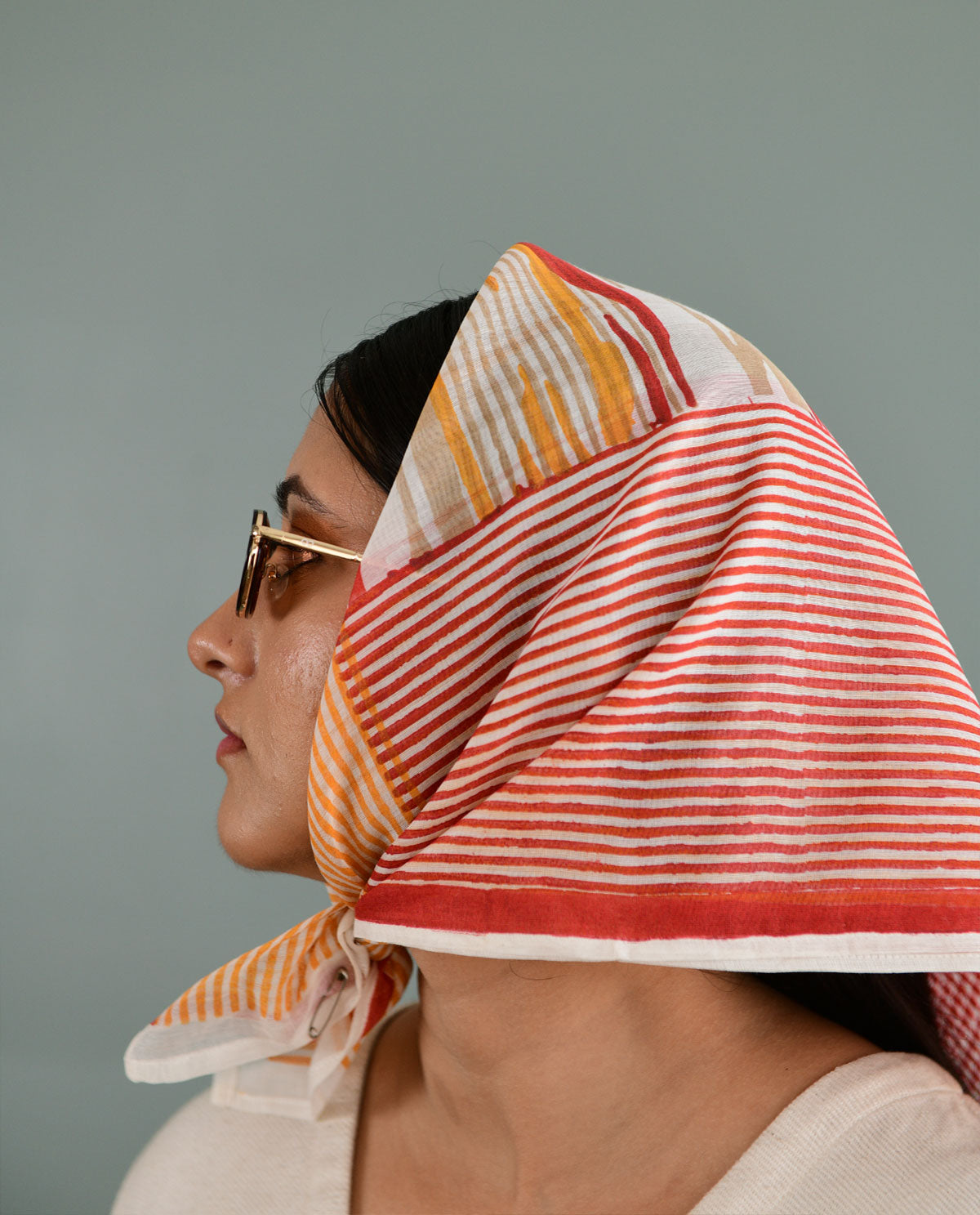 Square Fire Head Scarf