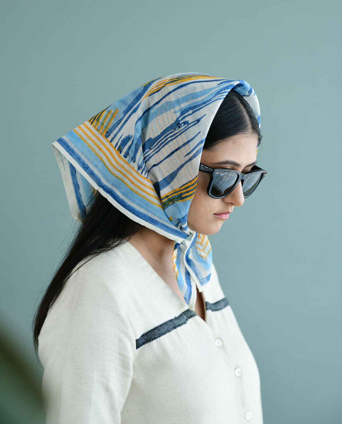Ocean Square Head Scarf