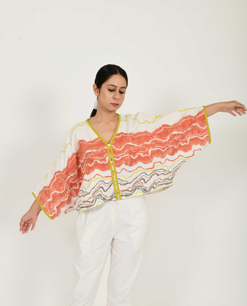 SALMON OVERSIZED TOP