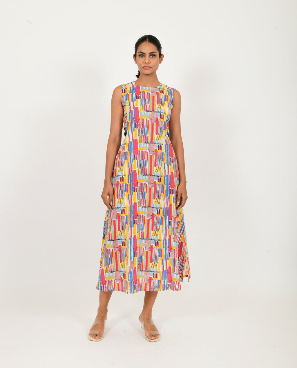 Scribble Side Cut Dress