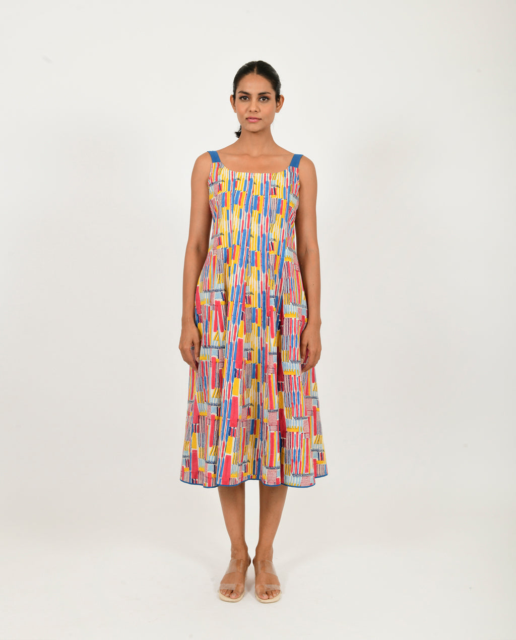Scribble Multi Doll Linen Dress