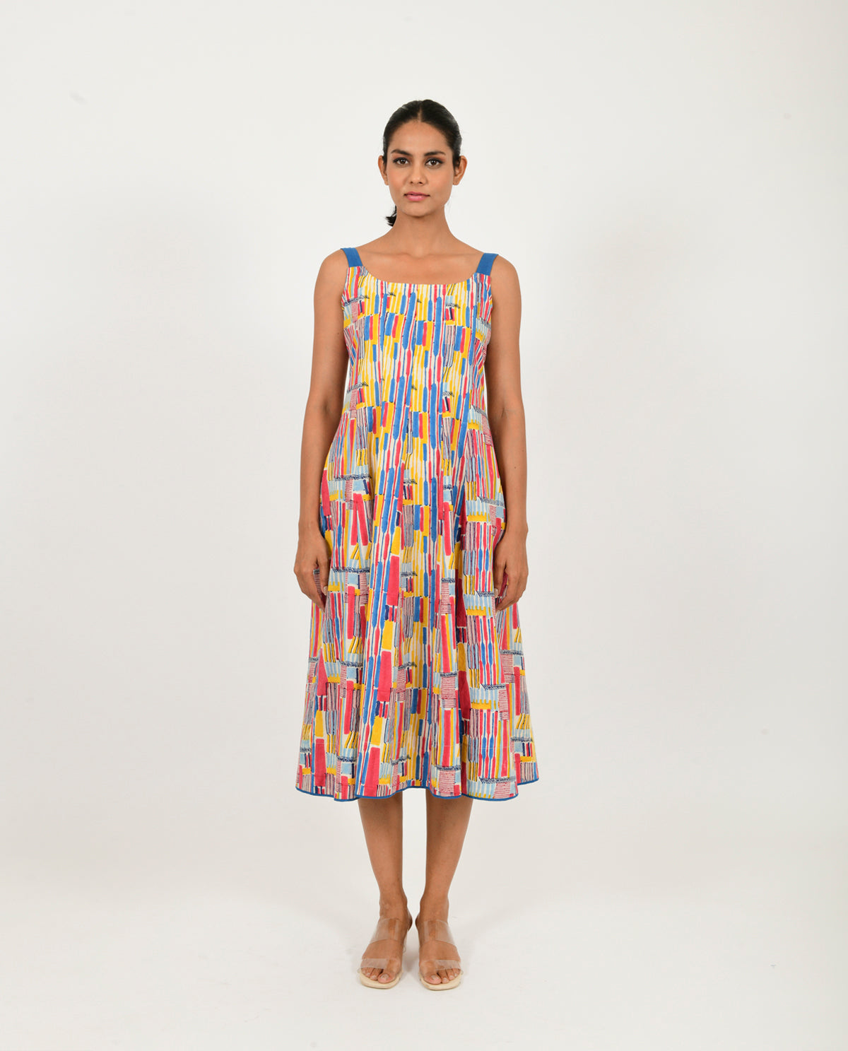 Scribble Multi Doll Linen Dress