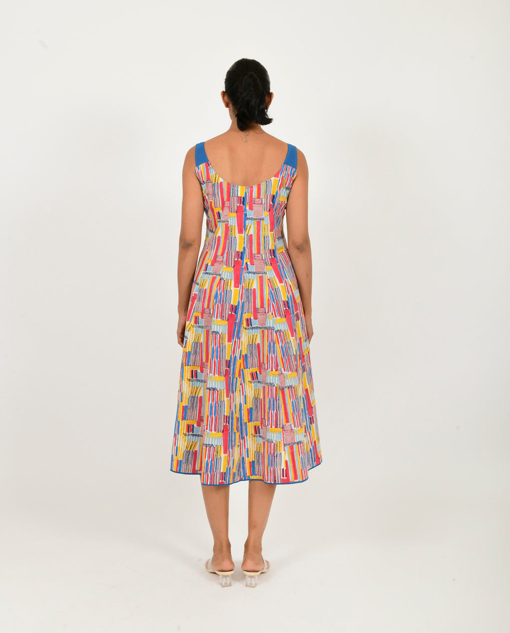 Scribble Multi Doll Linen Dress