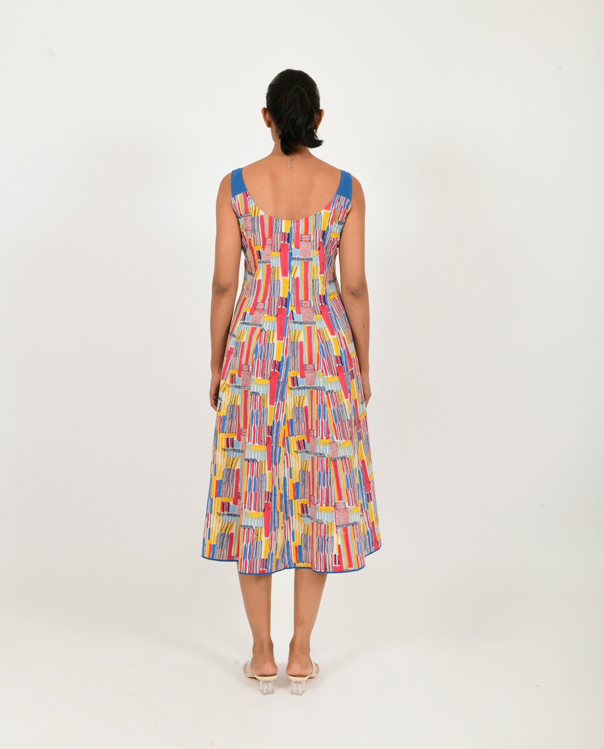 Scribble Multi Doll Linen Dress