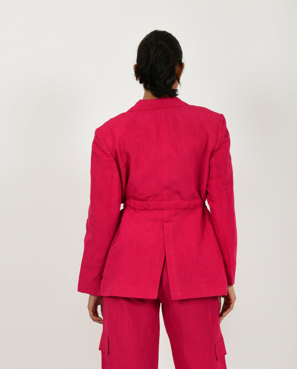 Viva Magenta Linen Jacket