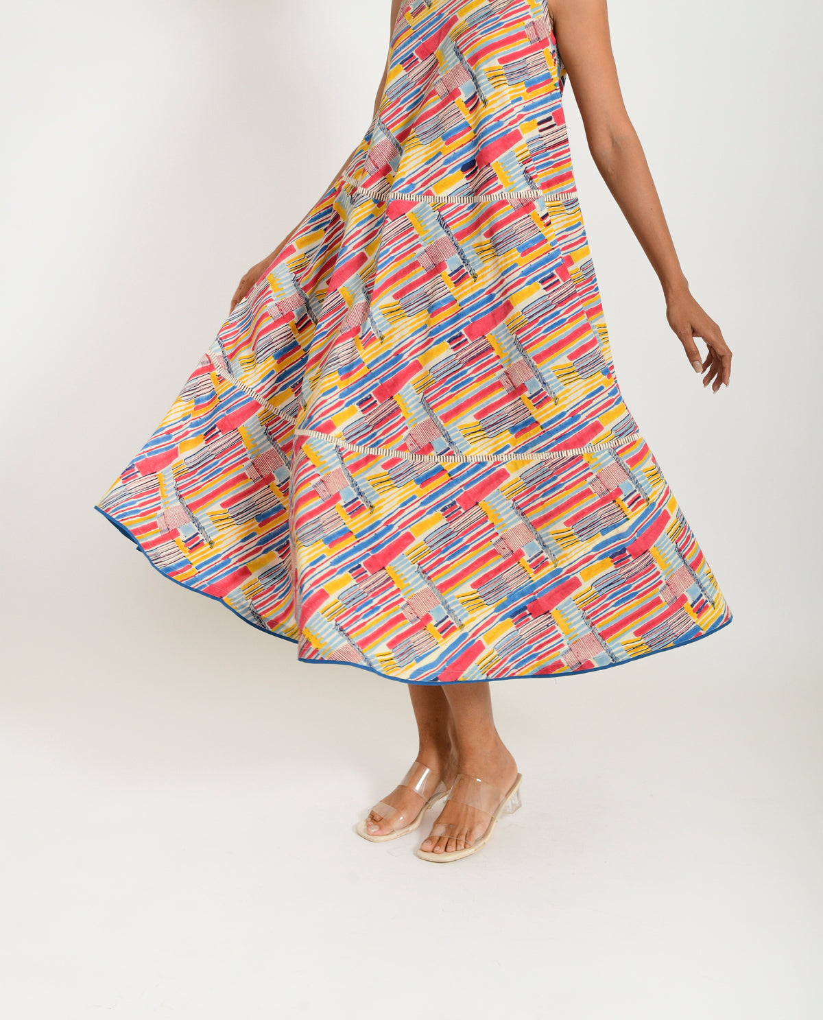 Scribble Organic Cotton Maxi Dress