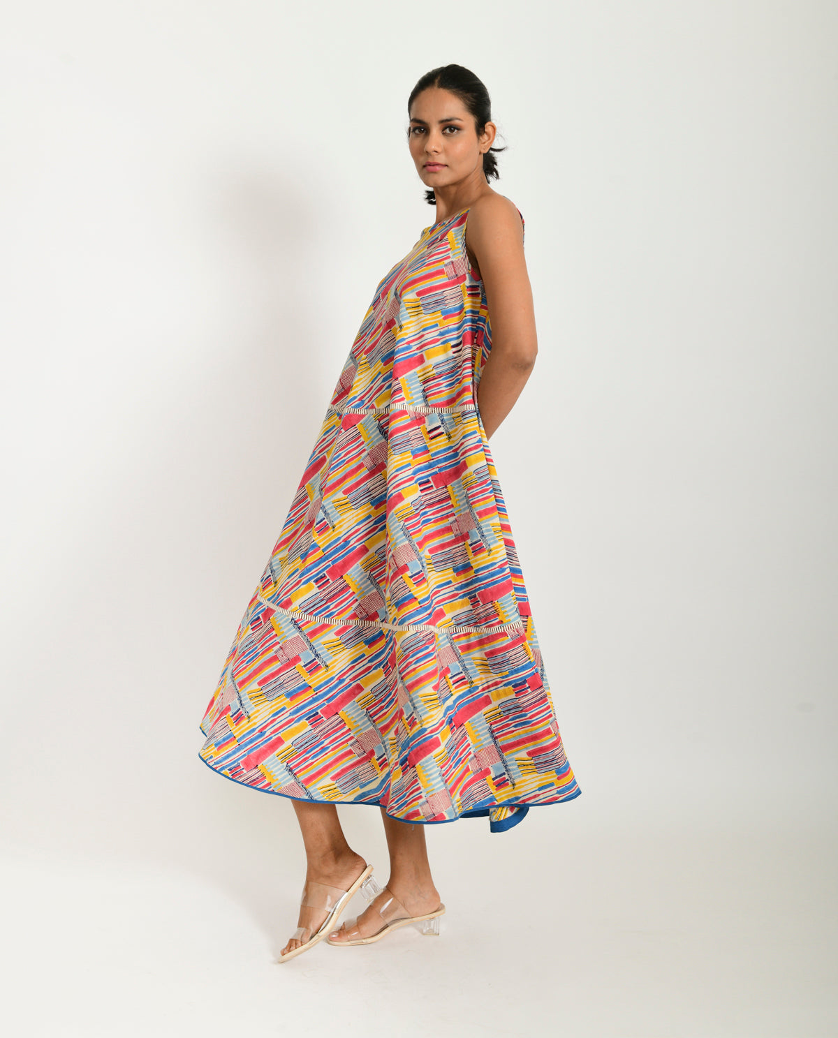 Scribble Organic Cotton Maxi Dress