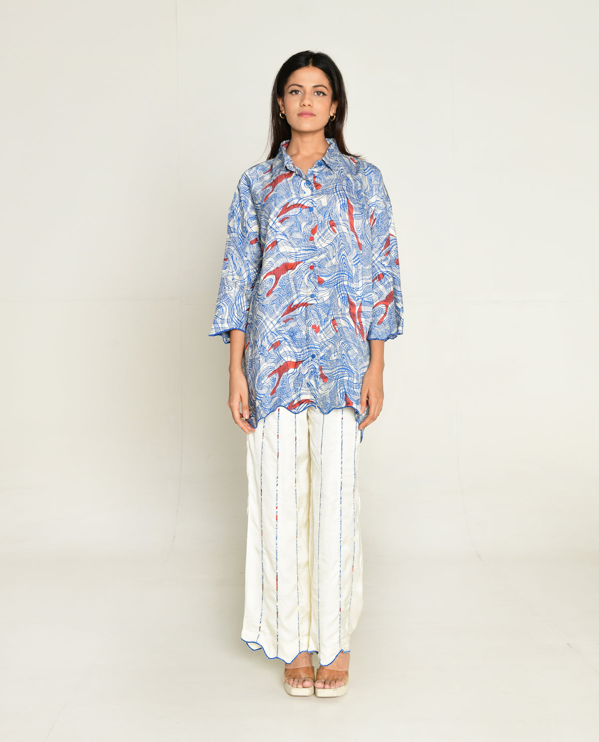 PONZO SHIRT WITH WHITE PANTS