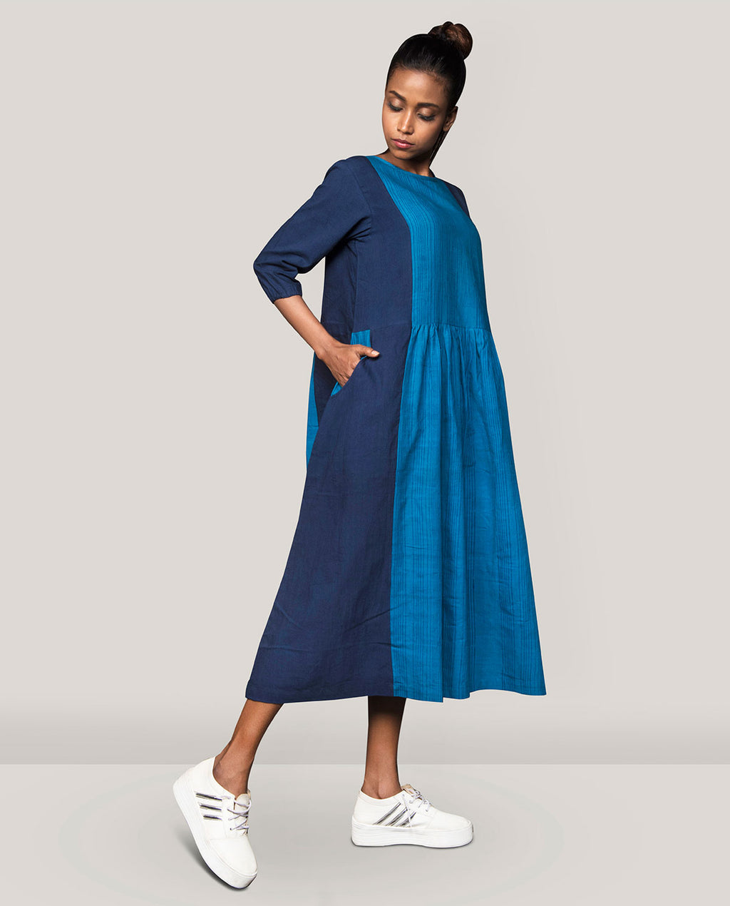 Front Pleated Dress