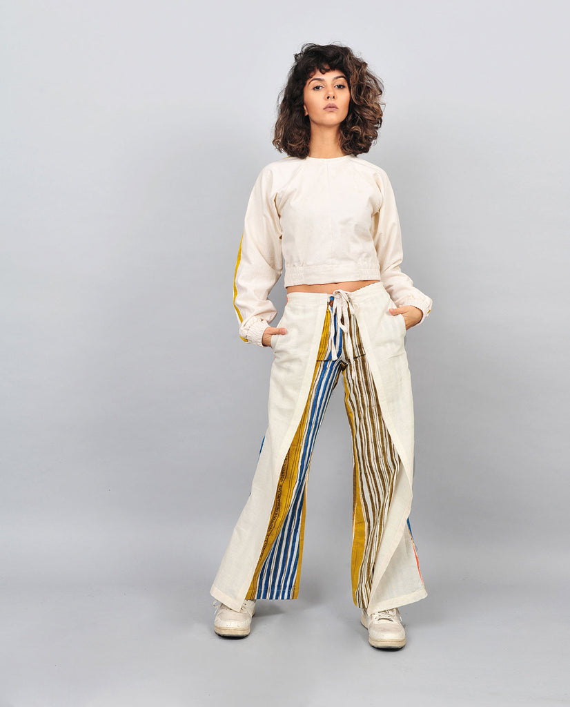 TIE UP PANTS STRIPES