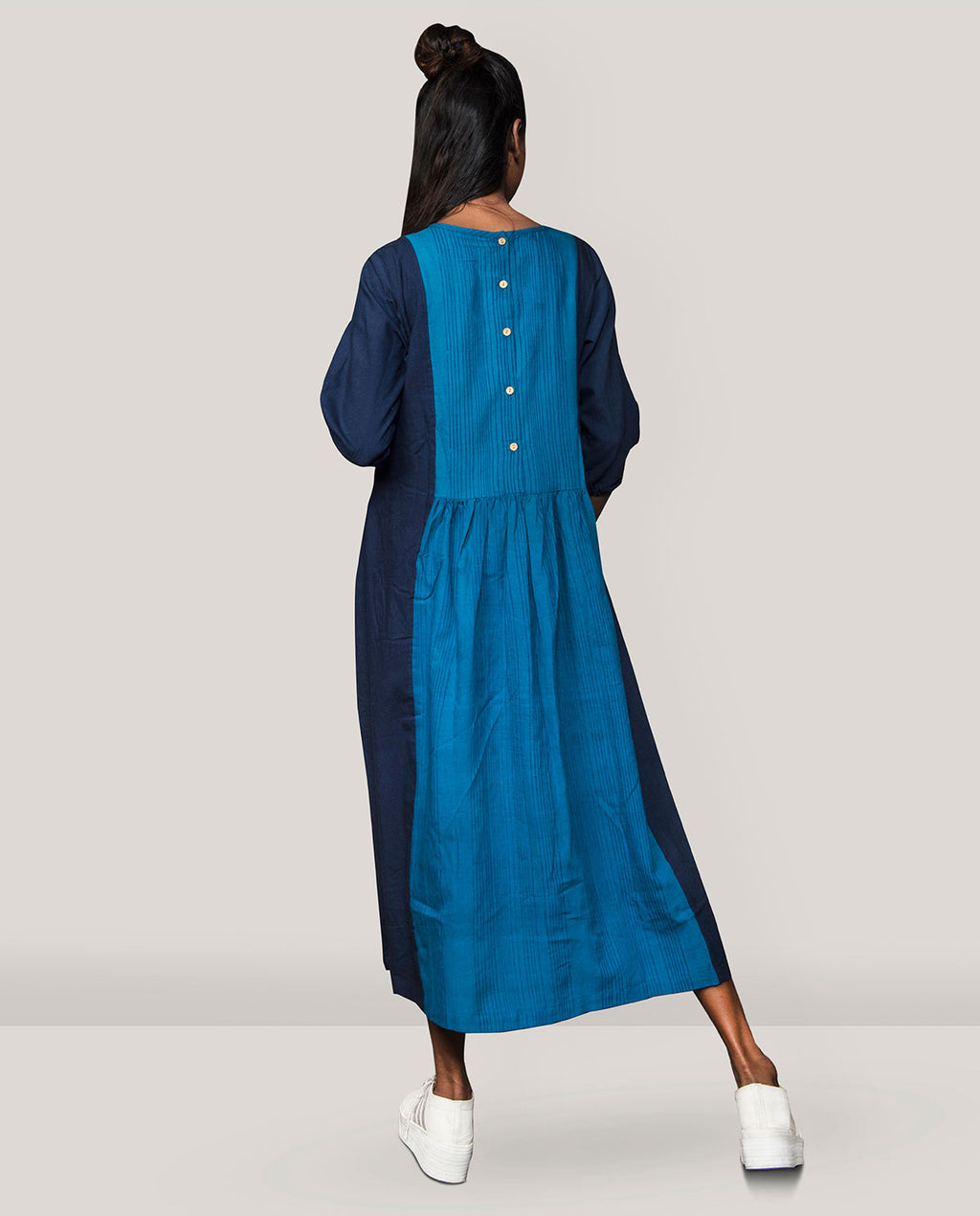 Front Pleated Dress