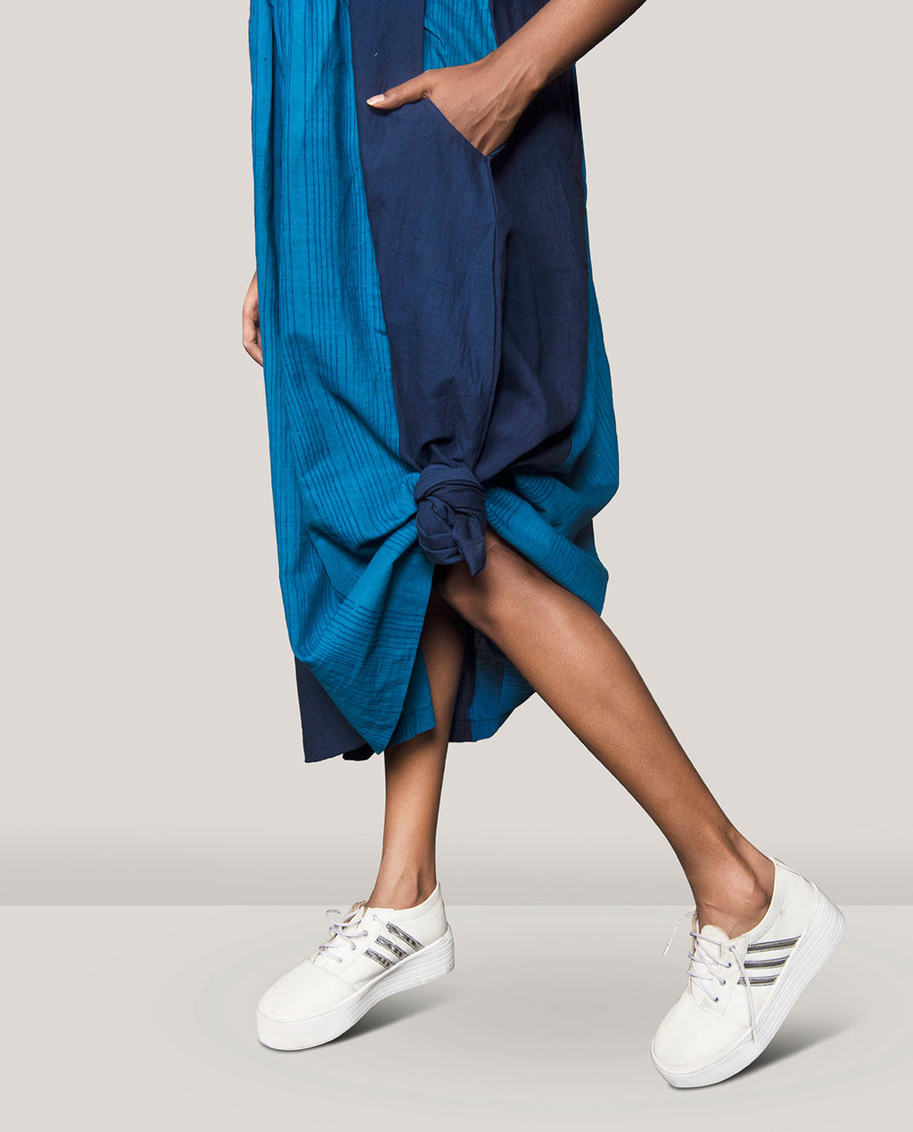 Front Pleated Dress