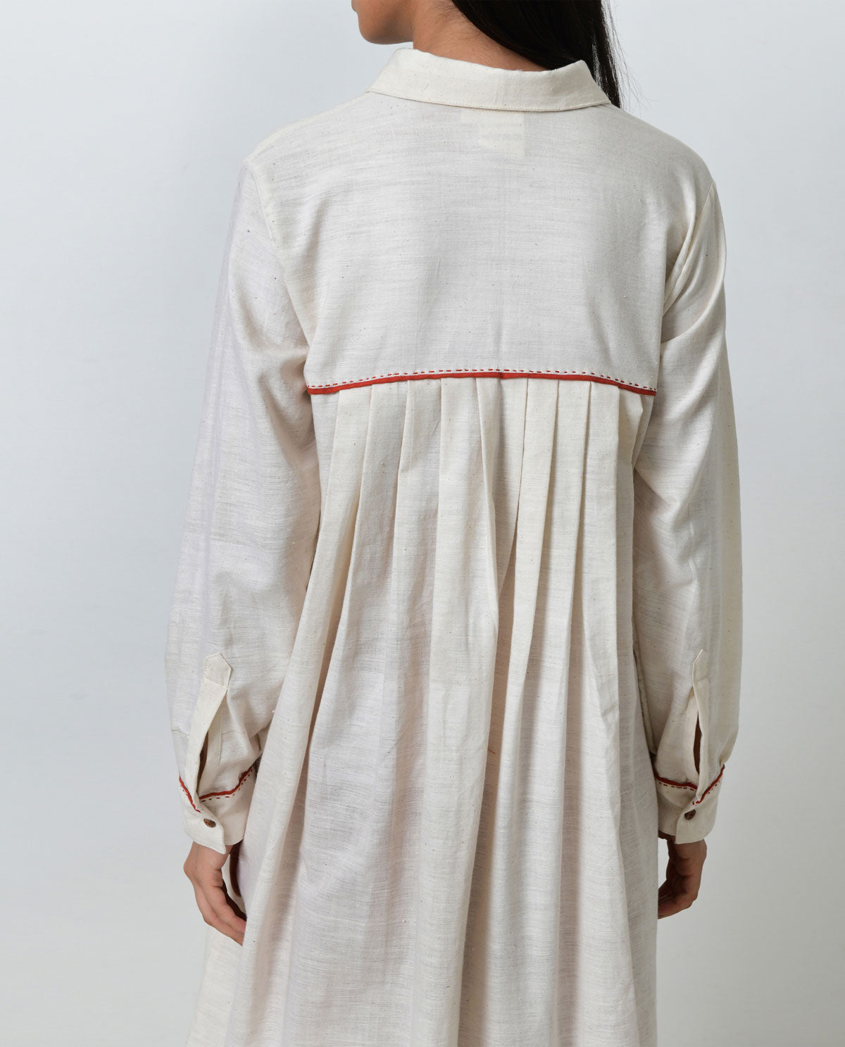 Kora Khadi Back Pleated Dress