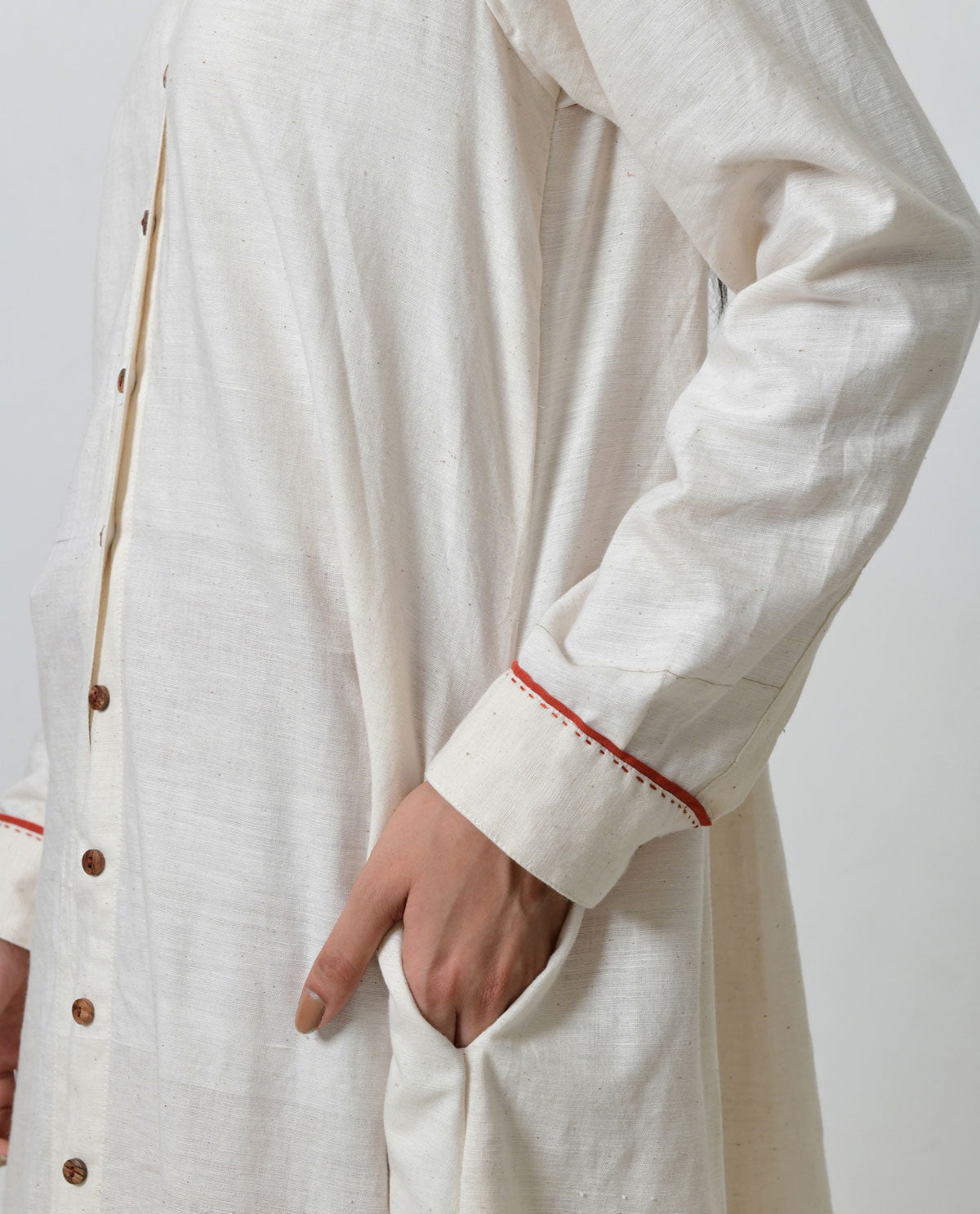 Kora Khadi Back Pleated Dress