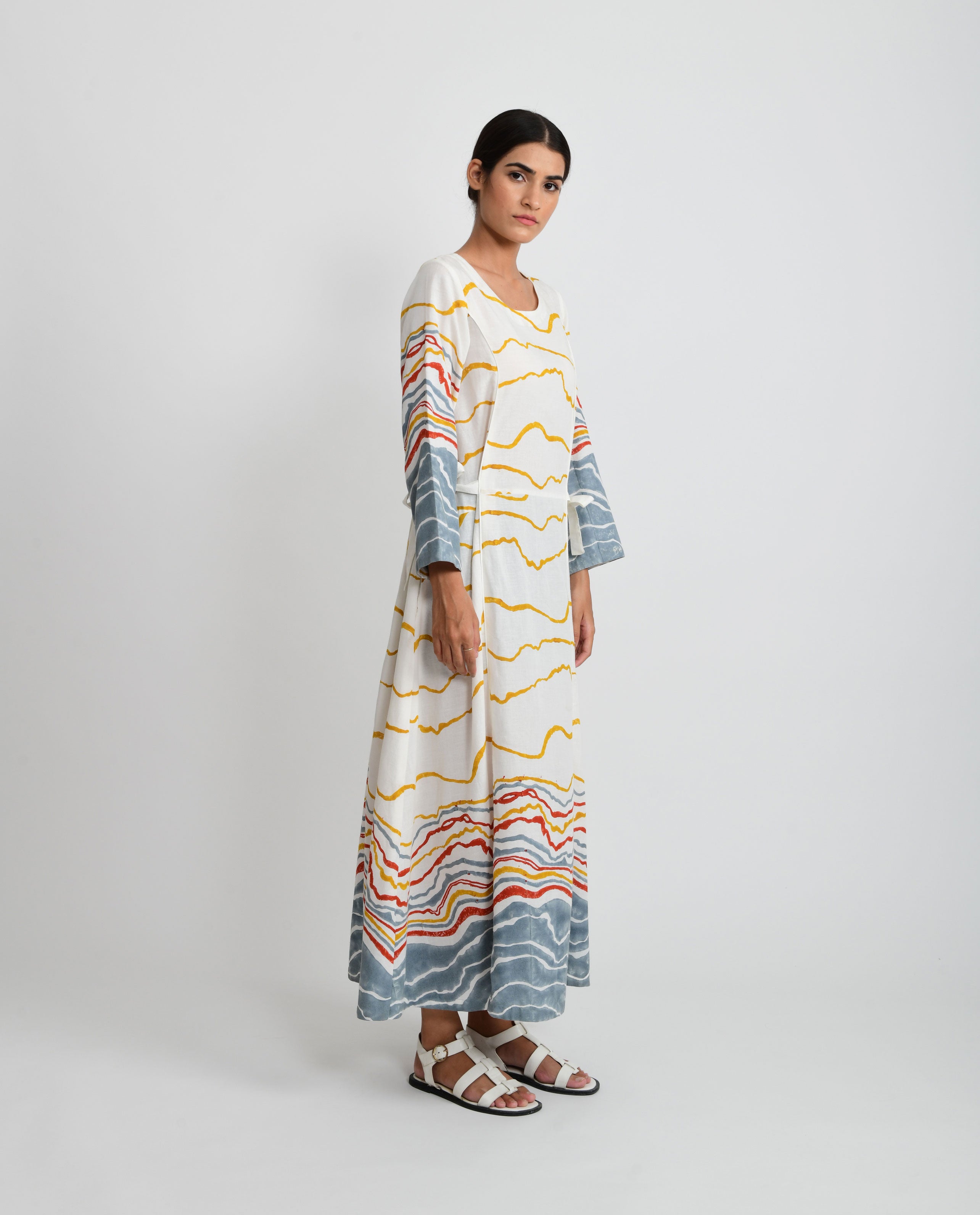 Earth Shell Tie Up Dress