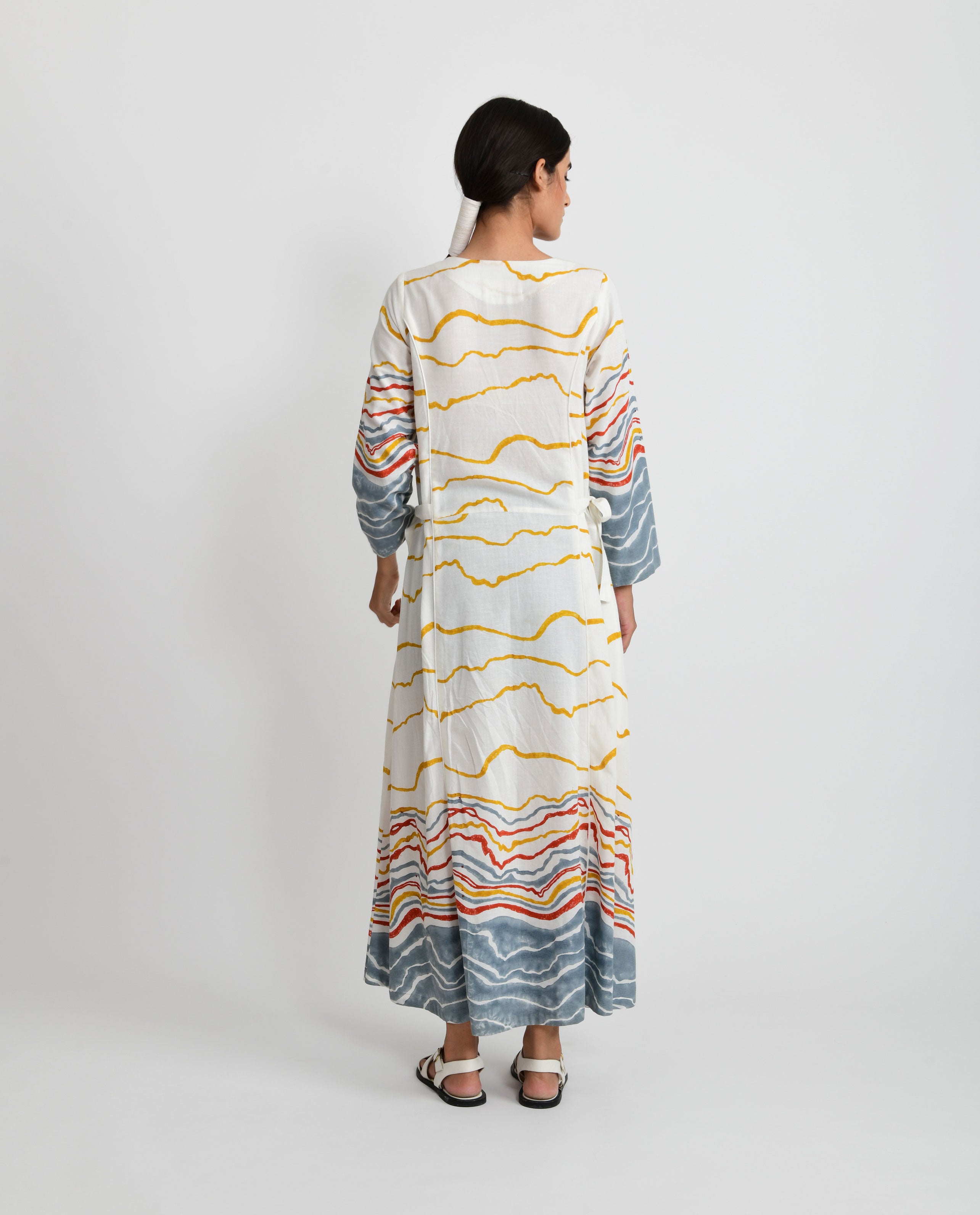 Earth Shell Tie Up Dress