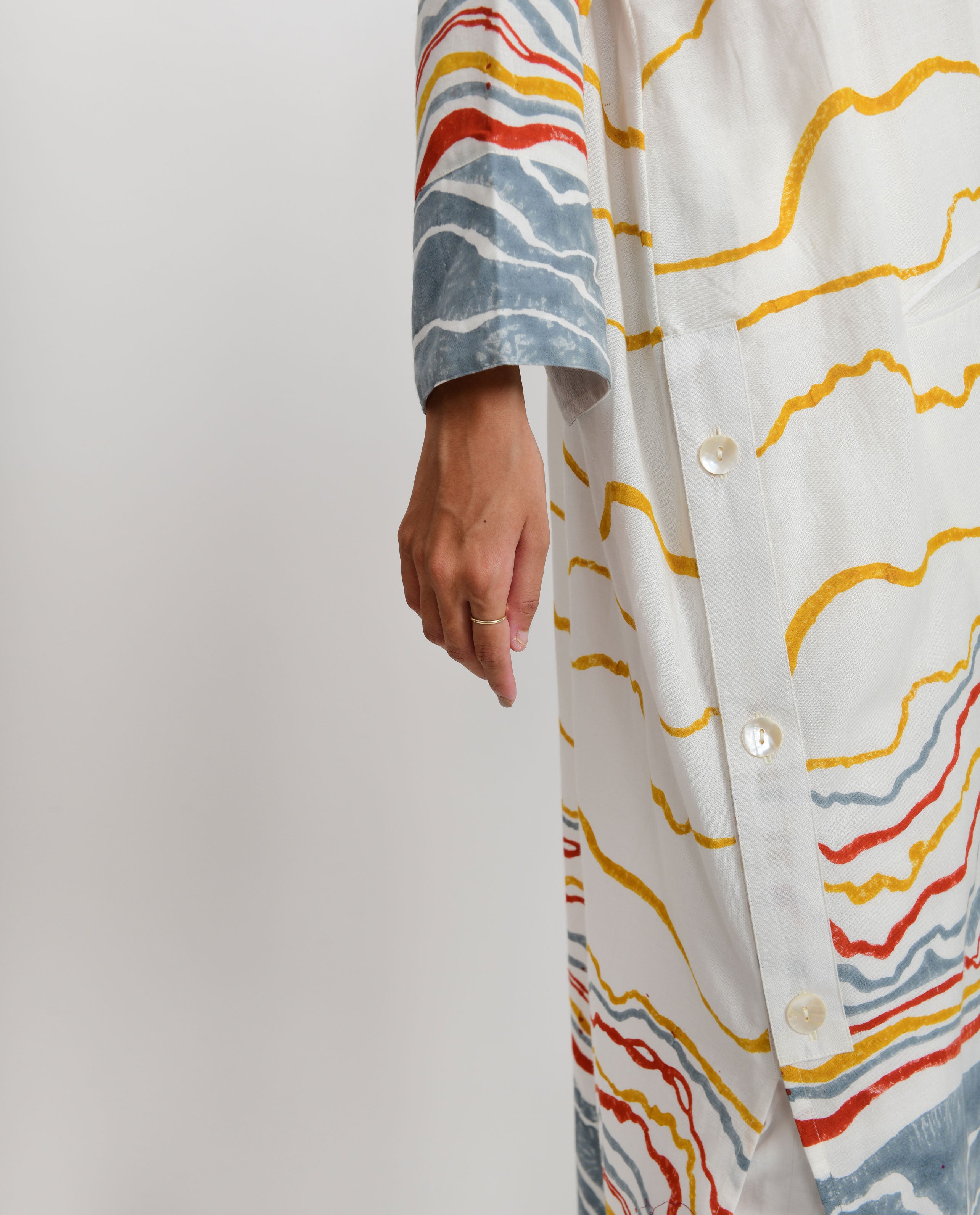 Earth Fossil Side Open Dress