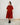 FLUID RED POCKET DRESS