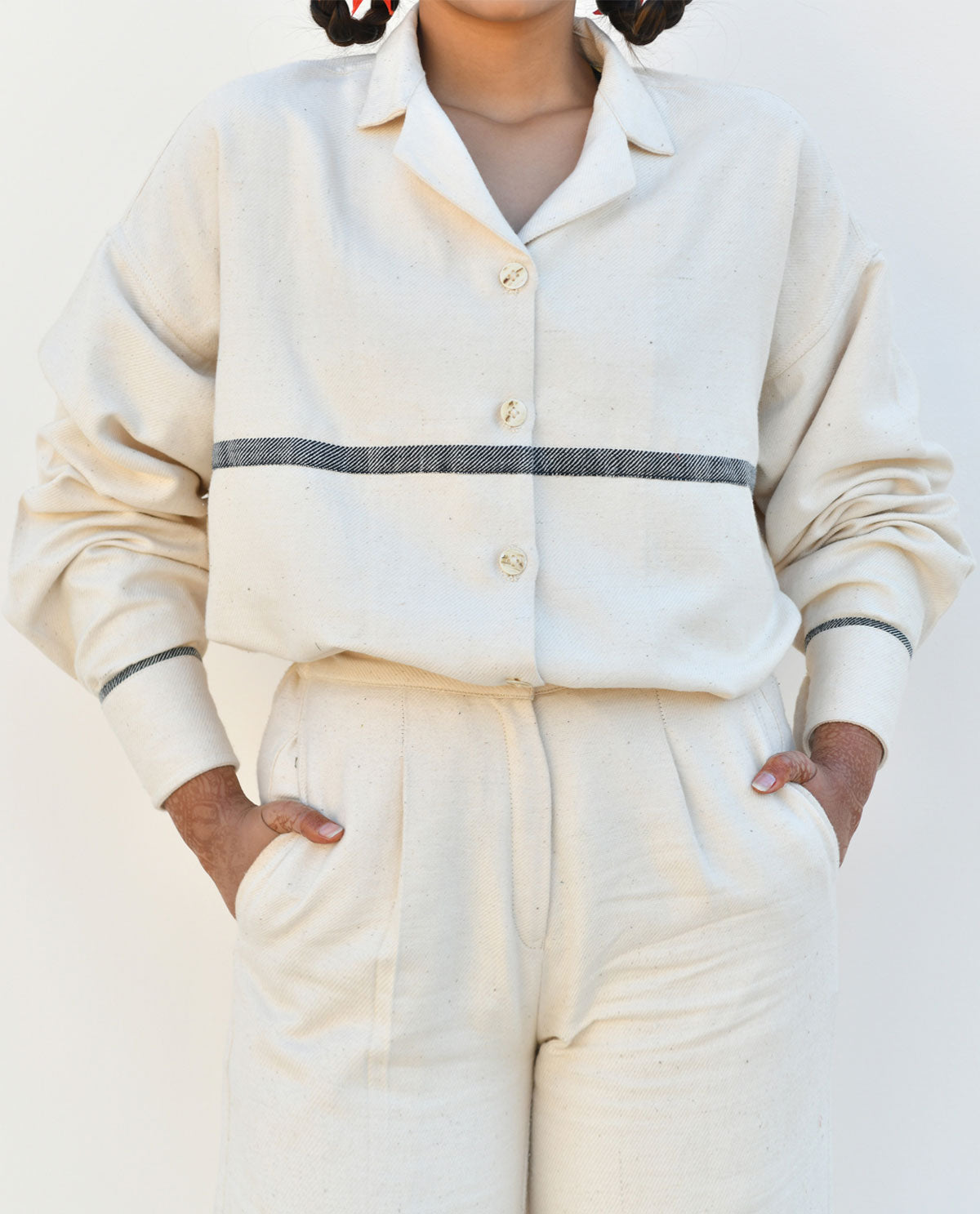 BE THE CHANGE HAND SPUN DENIM SHIRT